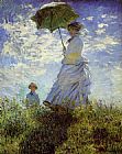 Woman with a Parasol by Claude Monet